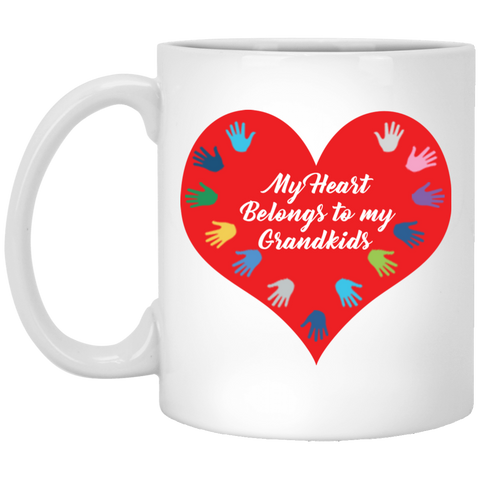 Image of My Heart Belongs to my Grandkids Mug