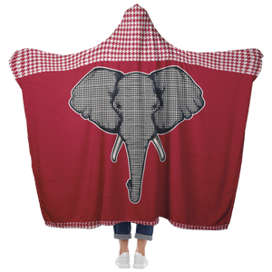 Houndstooth Hooded Blanket