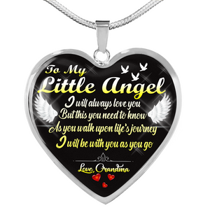 To My Little Angel - Heart Necklace