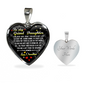 Grandma - Gift From Heaven - Heart Necklace