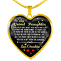 Grandma - Gift From Heaven - Heart Necklace