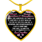 About Grandmas and Granddaughters Heart Necklace