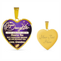 Granddaughter - Deserve You - Heart Necklace