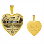To My Daughter Heart Shaped Necklace