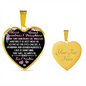 About Grandmas and Granddaughters Heart Necklace