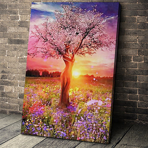 Tree Of Life Portrait Canvas Wall Art
